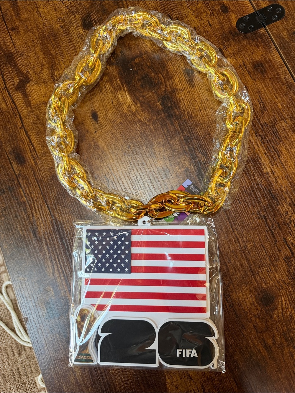 USA Gold Link Chain Necklace FIFA World Cup 2026